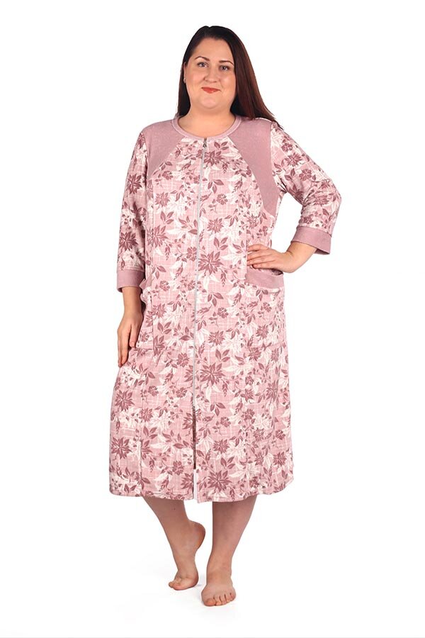 Халат Марлен розовый М-18