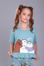 Пижама с бриджами для девочки Три медведя арт. ПД-021-047 бирюза