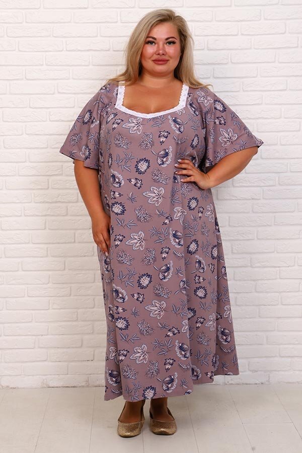 Сорочка Фламинго 3 какао НАТ-50-3