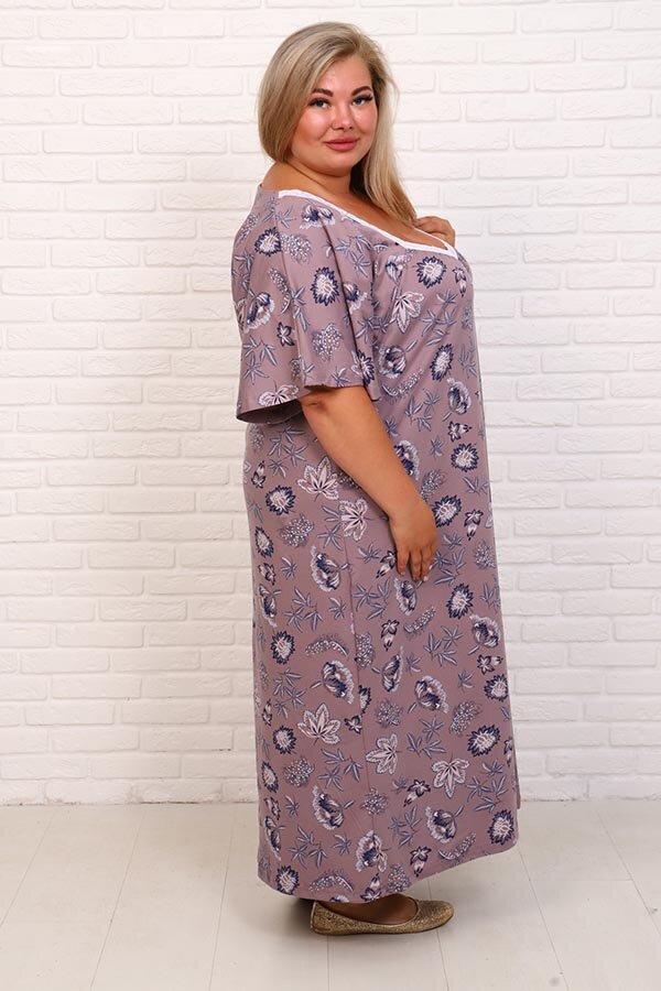 Сорочка Фламинго 3 какао НАТ-50-3