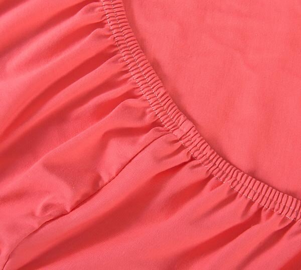 Простыня на резинке Коралл, трикотаж