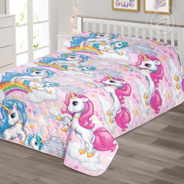 Покрывало стеганое Карусельки, поплин