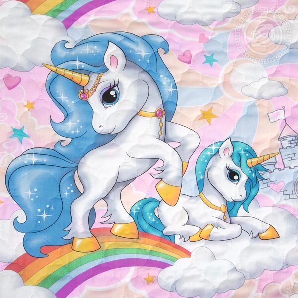 Покрывало стеганое Карусельки, поплин