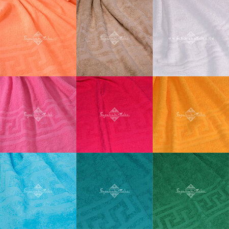 Полотенце махровое гладкокрашенное, 380 г/м2