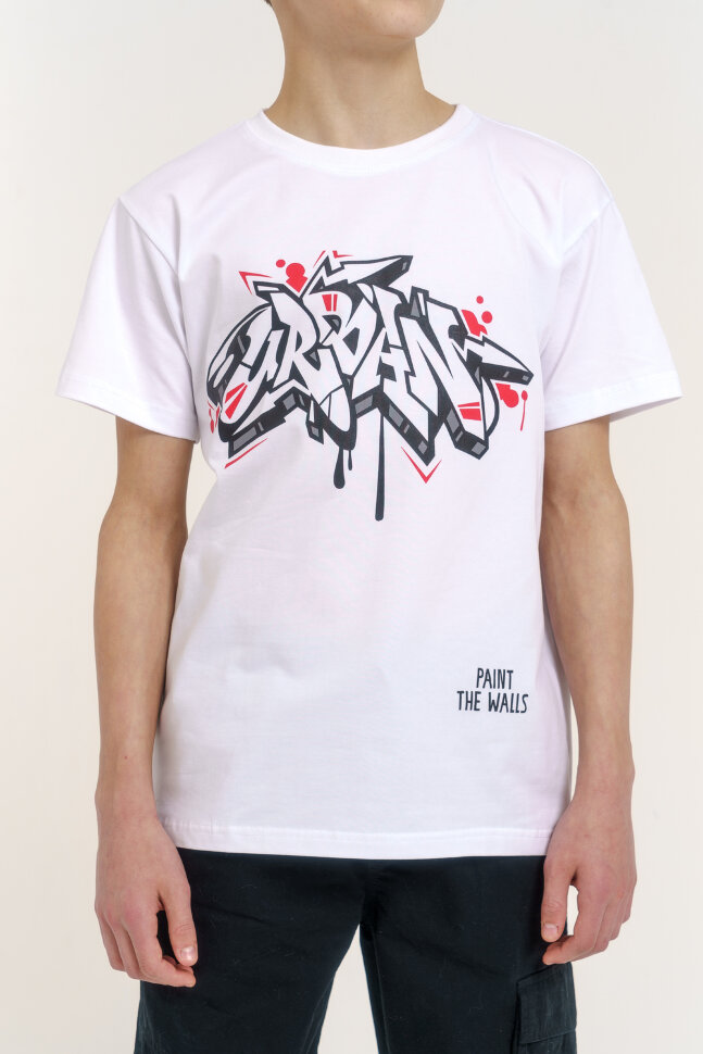 Футболка для мальчика Крейзи 1 белый