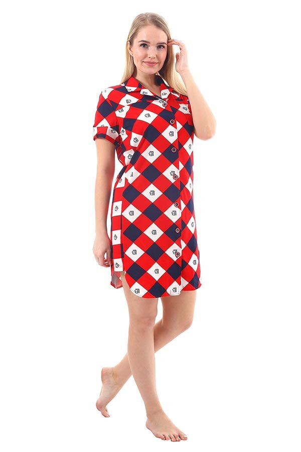 Халат Марсель красный К-187