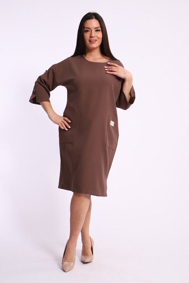Платье женское 31891 коричневый