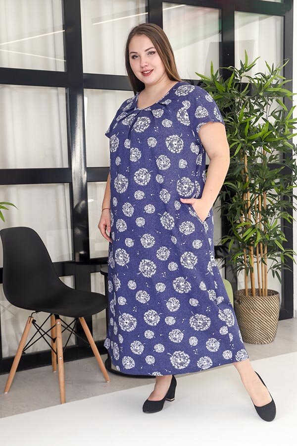 Платье Платье синий ПГ-887