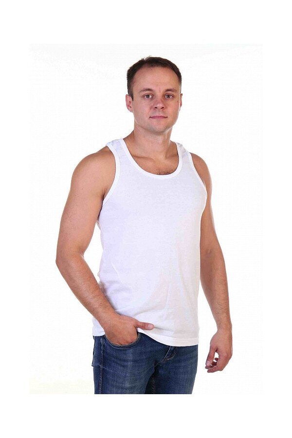 Майка белая мужская РИ-63