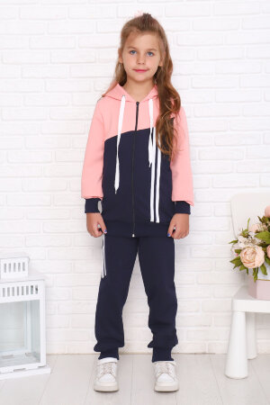 Костюм с брюками для девочки 78501 розовый