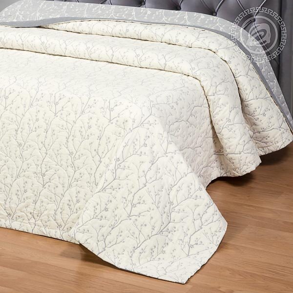 Покрывало Гейша серое, жаккард