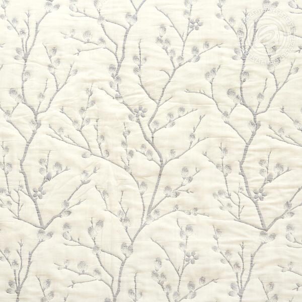 Покрывало Гейша серое, жаккард