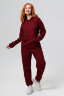 Женский костюм с брюками 14424 оверсайз винный