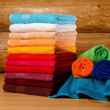 Полотенце махровое гладкокрашенное, 470 г/м2