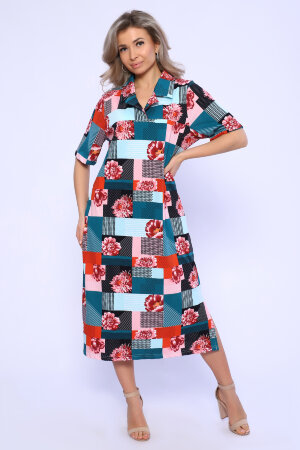 Платье женское 13156 зеленый