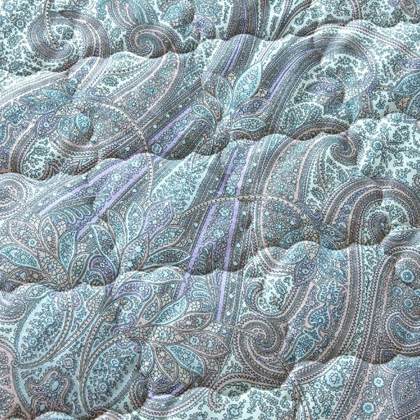 Покрывало стеганое Кашмир зеленый, сатин