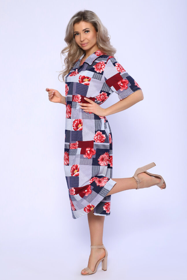 Платье женское 13156 серый