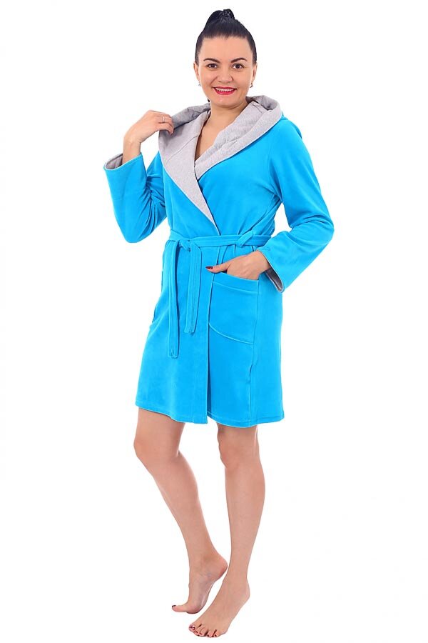 Халат Пенелопа синяя В-26