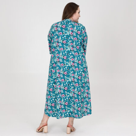 Платье Верона бирюза кулирка