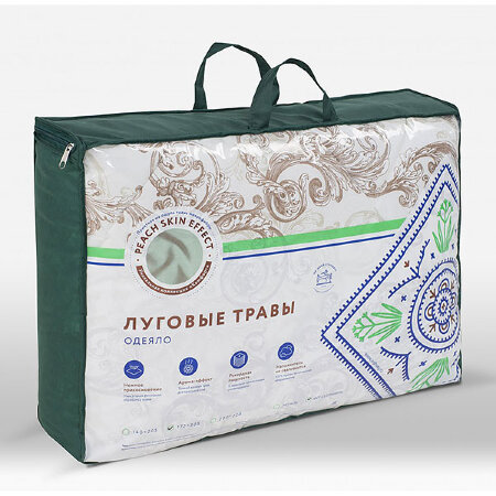 Одеяло Комфорт Луговые травы облегченное 1.5 сп.
