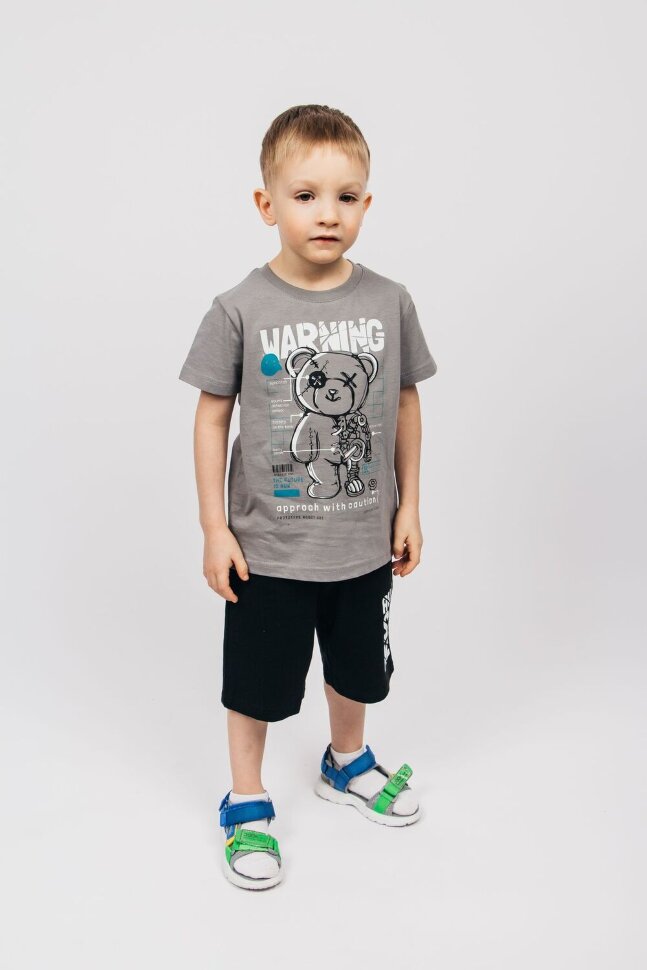 Футболка для мальчика 52350 серый