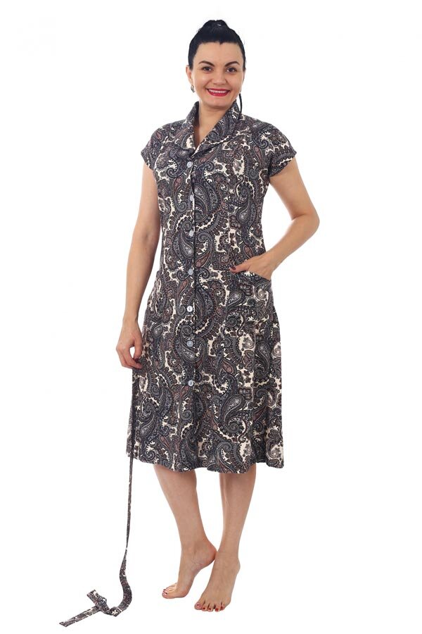 Халат Абстракция Огурцы К-23