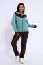 Женский костюм с брюками 19128 изумрудный