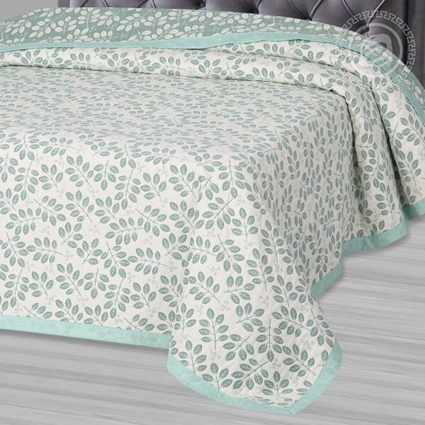 Покрывало Камея зеленая, жаккард