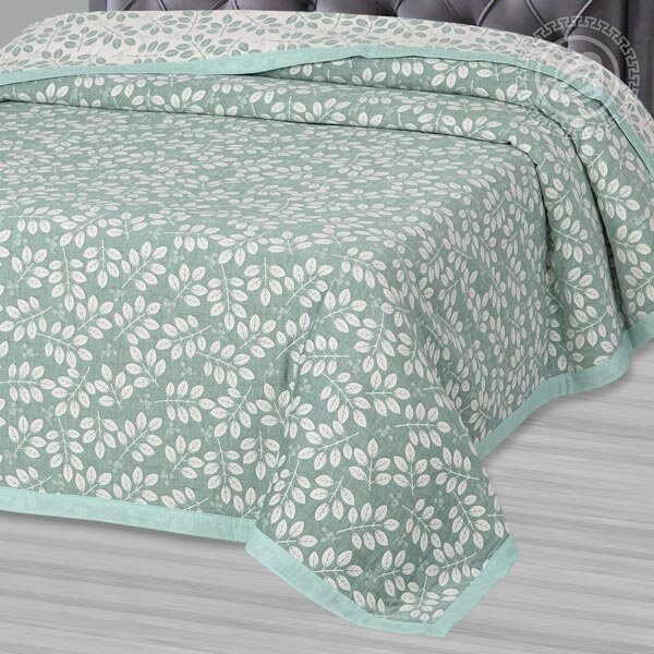 Покрывало Камея зеленая, жаккард