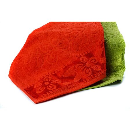 Полотенце махровое Жаккард коралл BJ5, 430 г/м2