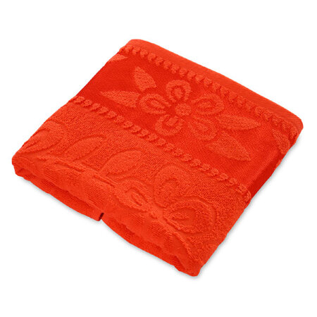 Полотенце махровое Жаккард коралл BJ5, 430 г/м2