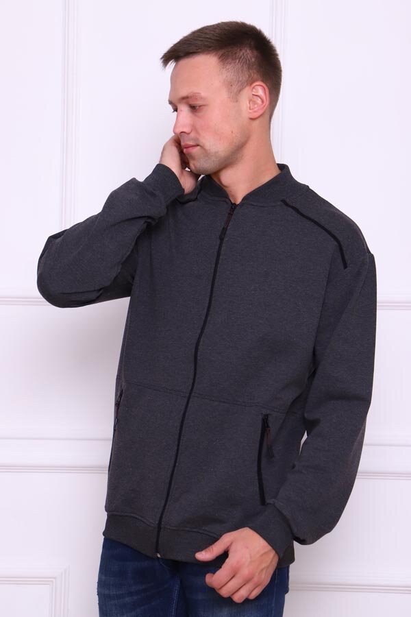 Мужская толстовка воротник стойка 17588