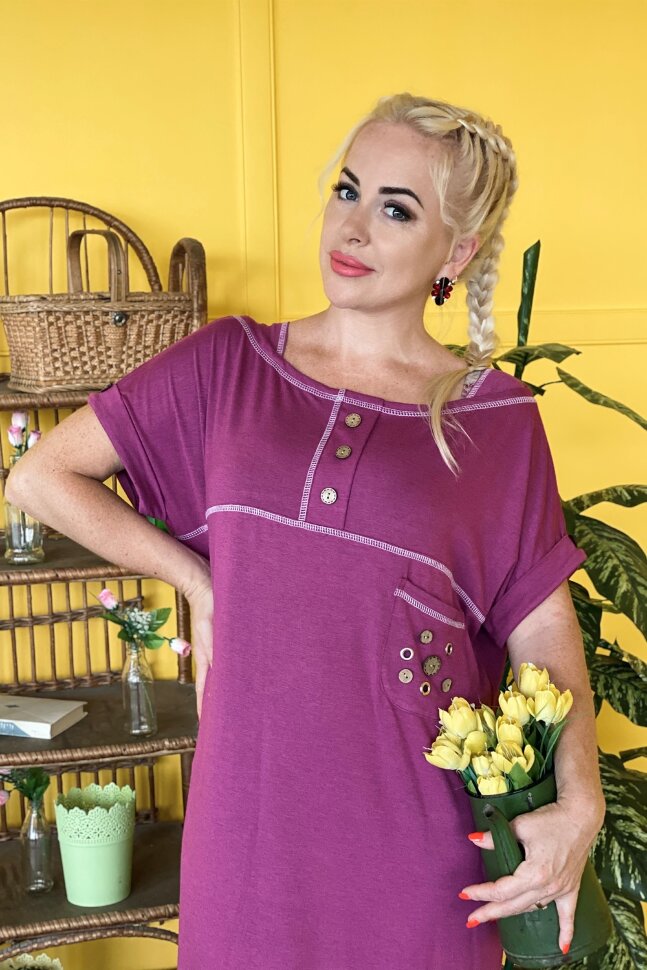 Платье женское 7224 фуксия