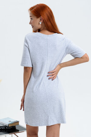 Халат Женский 7457 светло-серый