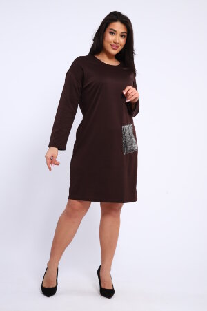 Платье женское 31920 коричневый