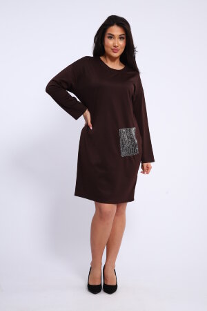 Платье женское 31920 коричневый