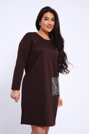 Платье женское 31920 коричневый