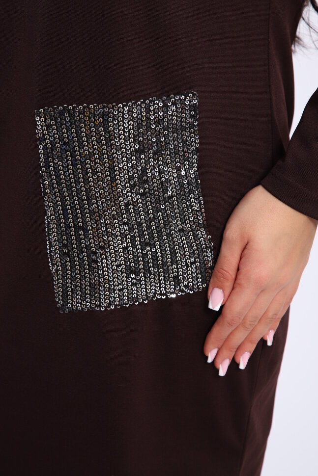 Платье женское 31920 коричневый