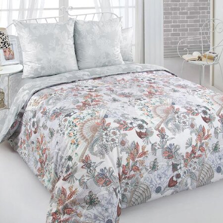 Шелковый веер постельное белье перкаль