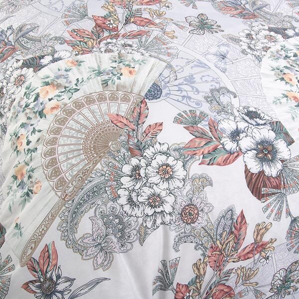 Шелковый веер постельное белье перкаль