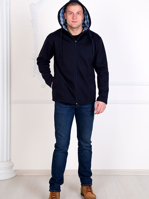 Толстовка мужская с капюшоном 738