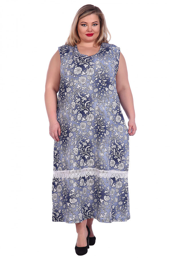Сарафан Ева голубой СГ-01