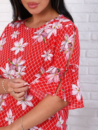 Лилия красный платье