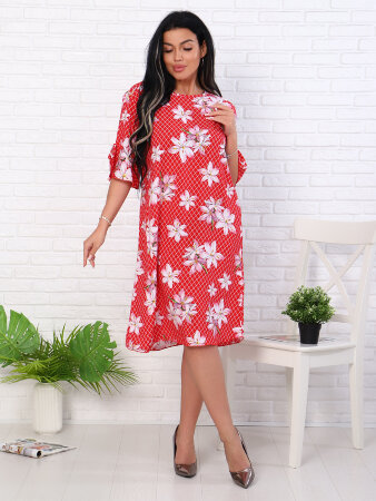 Лилия красный платье