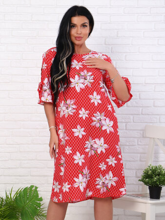 Лилия красный платье