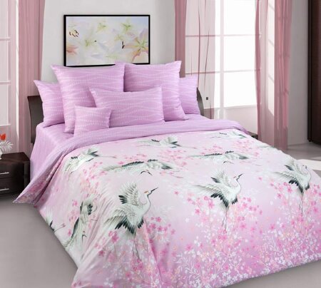 Журавлиный танец постельное белье сатин