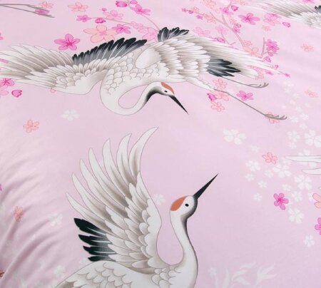 Журавлиный танец постельное белье сатин