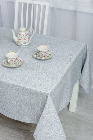 Скатерть Льняное полотно серый