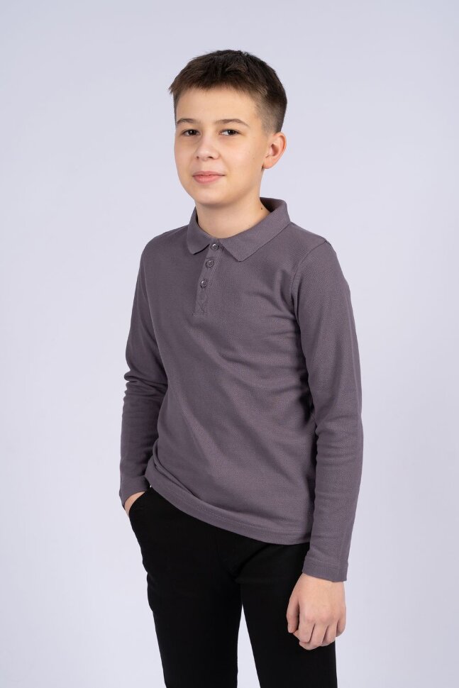 Детский джемпер для мальчика 62258 темно серый