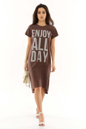 Платье женское 50558 коричневый